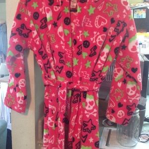 Kids fleece robe